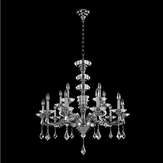 Allegri 027752-010-FR001 Cosimo Polished Chrome Firenze Clear 37" Lighting Chandelier
