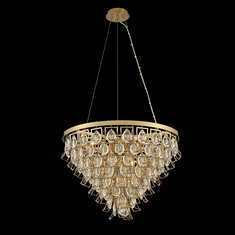 Allegri 031951-039-FR001 Carmella Brushed Brass Pendant Hanging Light / Ceiling Lighting Fixture