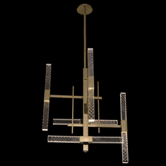 Allegri 034971-038-FR001 Apollo Brushed Champagne Gold LED Chandelier Light