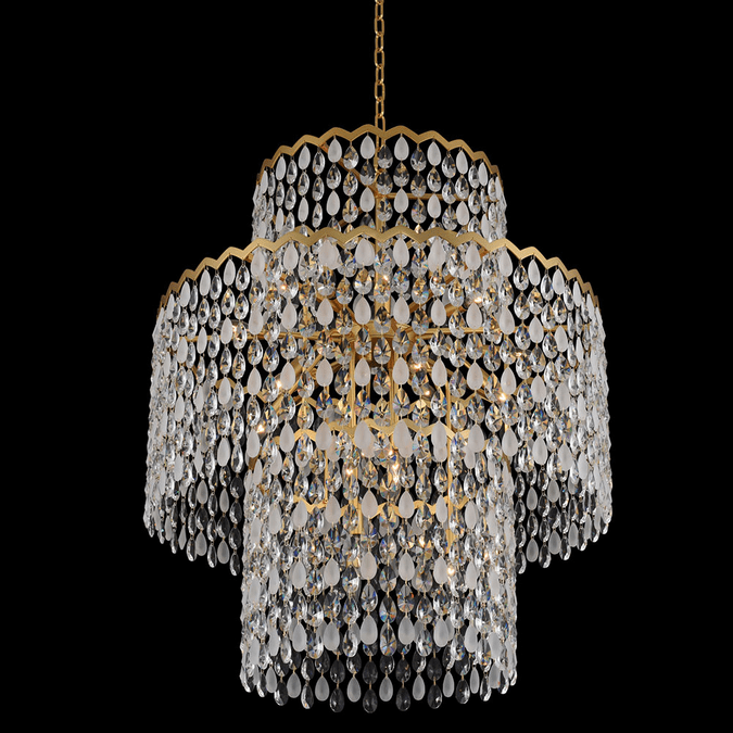 Allegri 035952-003-FR001 Caretta Antique Brass 35" Ceiling Light Pendant