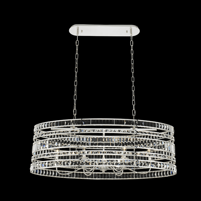 Allegri 037061-014-FR001 Strato Crystal Polished Silver Island Lighting