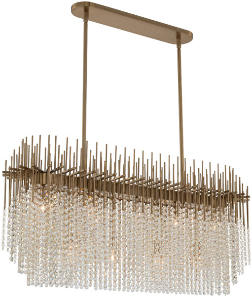 Allegri 037661038FR001 Estrella Brushed Champagne Gold Island Light