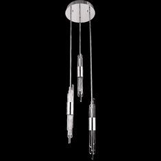 Allegri 037951-010-FR001 Lucca Crystal Polished Chrome LED Multi Pendant Light