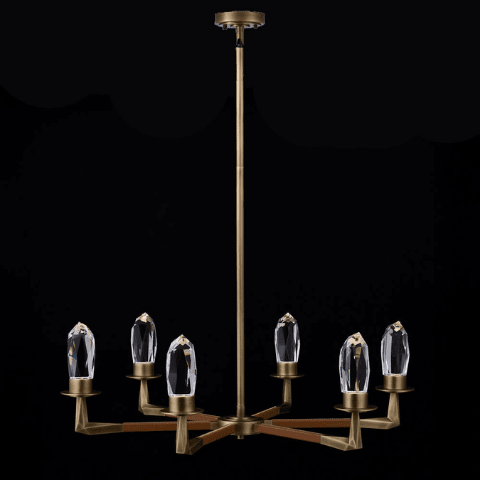 Allegri 045756-071-FR001 Misto Satin Brass LED Hanging Chandelier