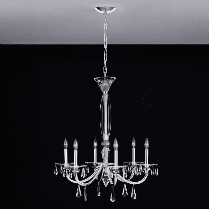 Allegri 046176-014-FR001 Passo Polished Silver Chandelier Lamp