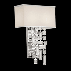 Allegri 11190-010-FR001 Vermeer Crystal Chrome Sconce Lighting