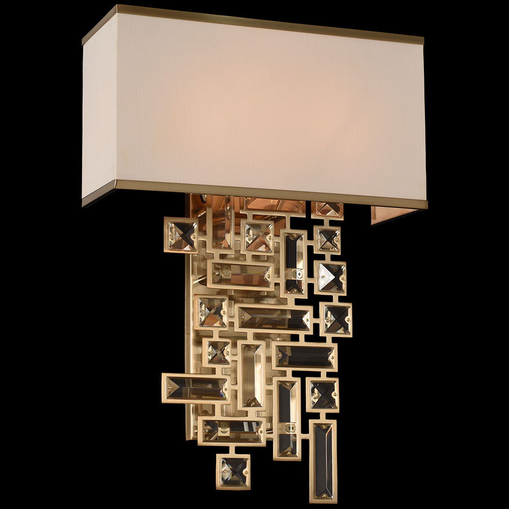 Allegri 11190038FR001 Vermeer Brushed Champagne Gold Wall Sconce