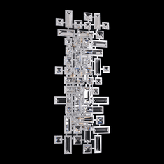 Allegri 11192-010-FR001 Vermeer Crystal Chrome Light Sconce