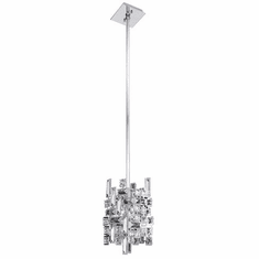 Allegri 11195-010-FR001 Vermeer Crystal Chrome Mini Pendant Light