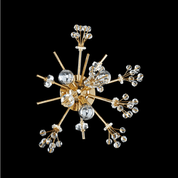 Allegri 11630-018-FR001 Constellation Crystal 18K Gold Lamp Sconce