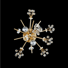Allegri 11630-018-FR001 Constellation Crystal 18K Gold Lamp Sconce