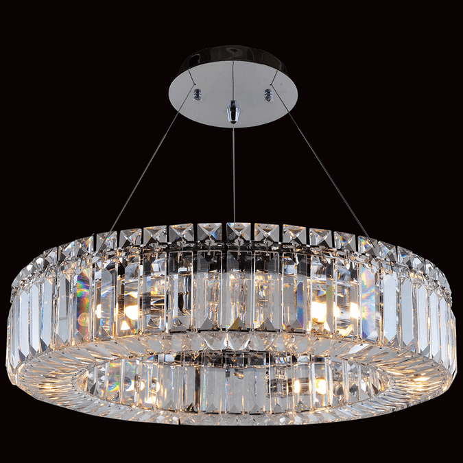 Allegri 11703-010-FR001 Rondelle Chrome 18" Drum Hanging Light