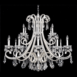 Allegri 23953 Bedetti 2-Tone Silver Chandelier Light