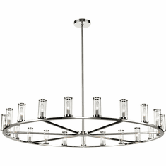 Alora CH309021PNCG Revolve   Modern Polished Nickel 60.1" Ceiling Chandelier
