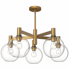 Alora Mood CH506129AGCL Castilla Modern Aged Gold Chandelier Light