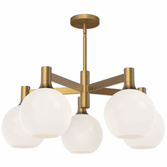 Alora Mood CH506129AGOP Castilla Modern Aged Gold Chandelier Light