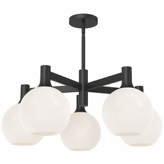 Alora Mood CH506129MBOP Castilla Contemporary Matte Black Lighting Chandelier