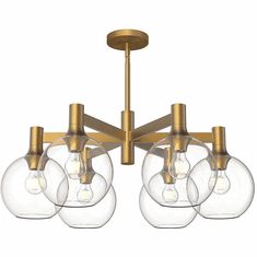 Alora Mood CH506230AGCL Castilla Modern Aged Gold Lighting Chandelier