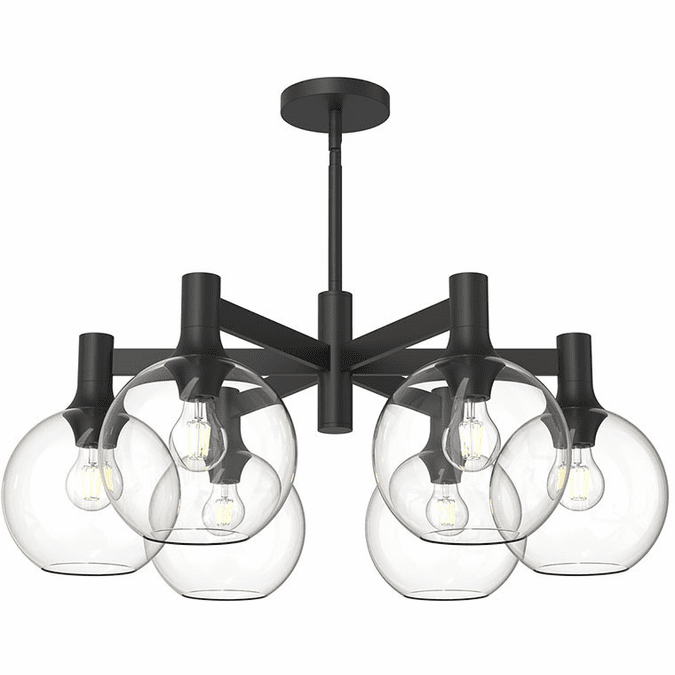 Alora Mood CH506230MBCL Castilla Modern Matte Black Hanging Chandelier