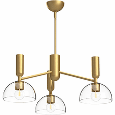 Alora Mood CH563335BGCL Jude Modern Brushed Gold Chandelier Lighting