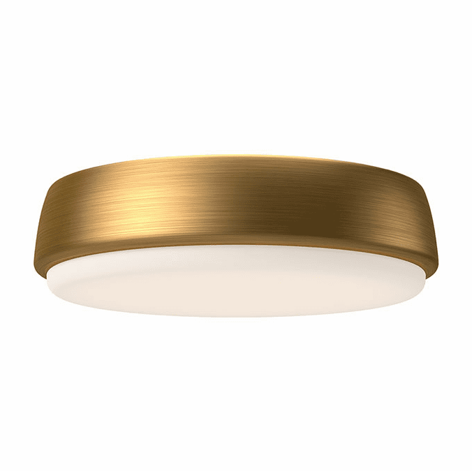 Alora Mood FM503509AG Laval Aged Gold LED 9" Overhead Light Fixture