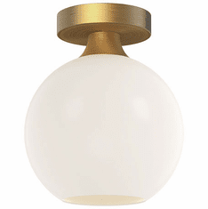 Alora Mood FM506108AGOP Castilla Modern Aged Gold 8" Ceiling Lighting