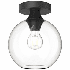 Alora Mood FM506108MBCL Castilla Contemporary Matte Black 8" Flush Lighting