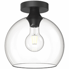Alora Mood FM506210MBCL Castilla Modern Matte Black 10" Flush Ceiling Light Fixture