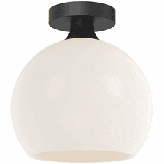 Alora Mood FM506210MBOP Castilla Modern Matte Black 10" Flush Mount Lighting