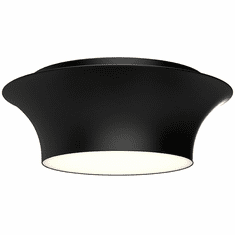 Alora Mood FM523013MB Emiko Contemporary Matte Black 13" Flush Lighting