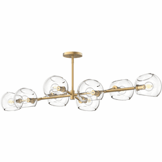 Alora Mood LP548848BGCL Willow Contemporary Brushed Gold Island Lighting