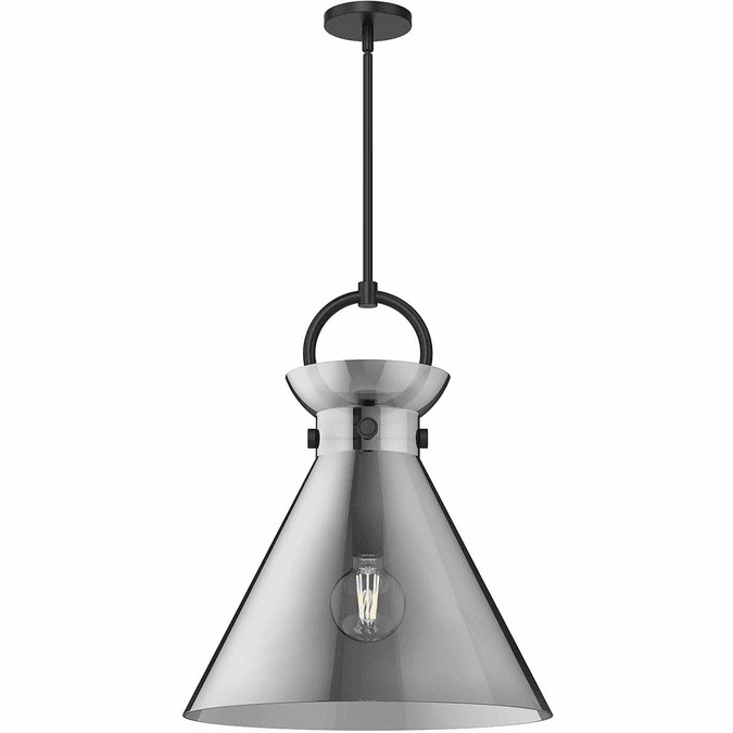 Alora Mood PD412518MBSM Emerson Matte Black 22" Pendant Lighting