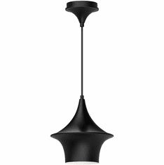Alora Mood PD523009MB Emiko Modern Matte Black 9.5" Mini Lighting Pendant