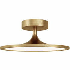 Alora Mood SF418012BG-UNV Issa Contemporary Brushed Gold LED Flush Lighting