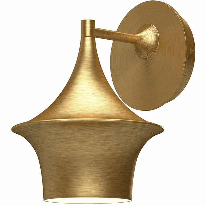 Alora Mood WV523007BG Emiko Modern Brushed Gold Wall Sconce Lighting