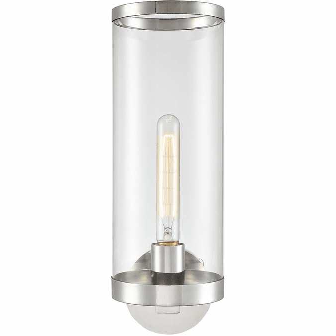 Alora WV311601PNCG Revolve II Modern Polished Nickel Lamp Sconce