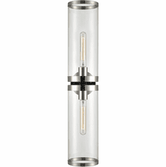 Alora WV311602PNCG Revolve II Contemporary Polished Nickel Lighting Wall Sconce