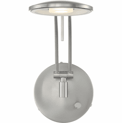 Arnsberg 225810107 Dessau Arch Contemporary Satin Nickel LED Wall Swing Arm Lamp