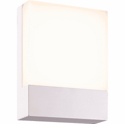 Arnsberg 227760101 Pecos Modern White LED Outdoor Wall Light Sconce