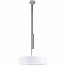 Arnsberg 303300301 Grannus Contemporary White Drum Pendant Light
