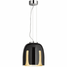 Arnsberg 310200102 Madeira Contemporary Black/Gold 12" Pendant Lamp