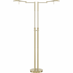 Arnsberg 425810208 Dessau Turbo Modern Satin Brass LED Floor Lamp Light