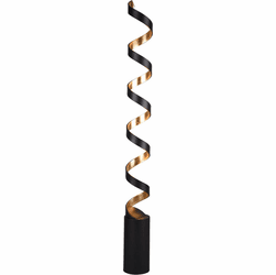Arnsberg 429910502 Spiral Modern Black / Gold LED Lighting Floor Lamp