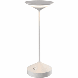 Arnsberg 527480101 Benjamin Franklin Modern White LED Table Lamp Lighting