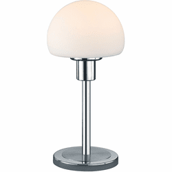 Arnsberg 529210107 Wilhelm Contemporary Satin Nickel LED Accent Table Lamp Lighting