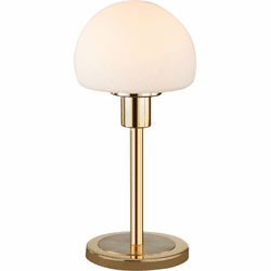 Arnsberg 529210108 Wilhelm Contemporary Satin Brass LED Accent Table Top Lamp