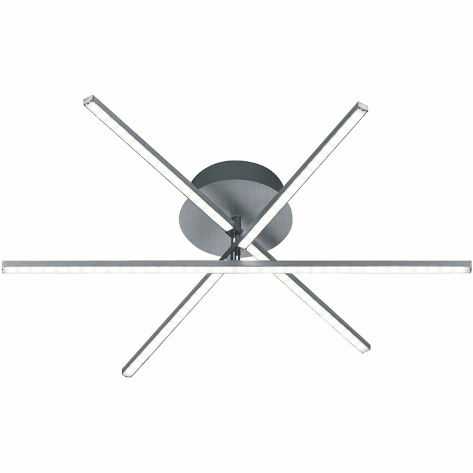Arnsberg 671810305 Highway Modern Brushed Aluminum LED Ceiling Lighting