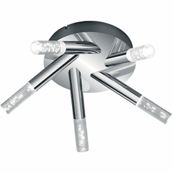 Arnsberg 682410506 H2O Contemporary Chrome LED Flush Mount Ceiling Light Fixture