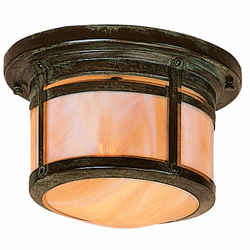 Arroyo Craftsman BCM-8 Berkeley Outdoor Flush Mount Ceiling Light - 9.875 inches wide
