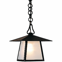 Arroyo Craftsman CH-8 Carmel Craftsman Outdoor Chain Hung Pendant - 8 inches wide